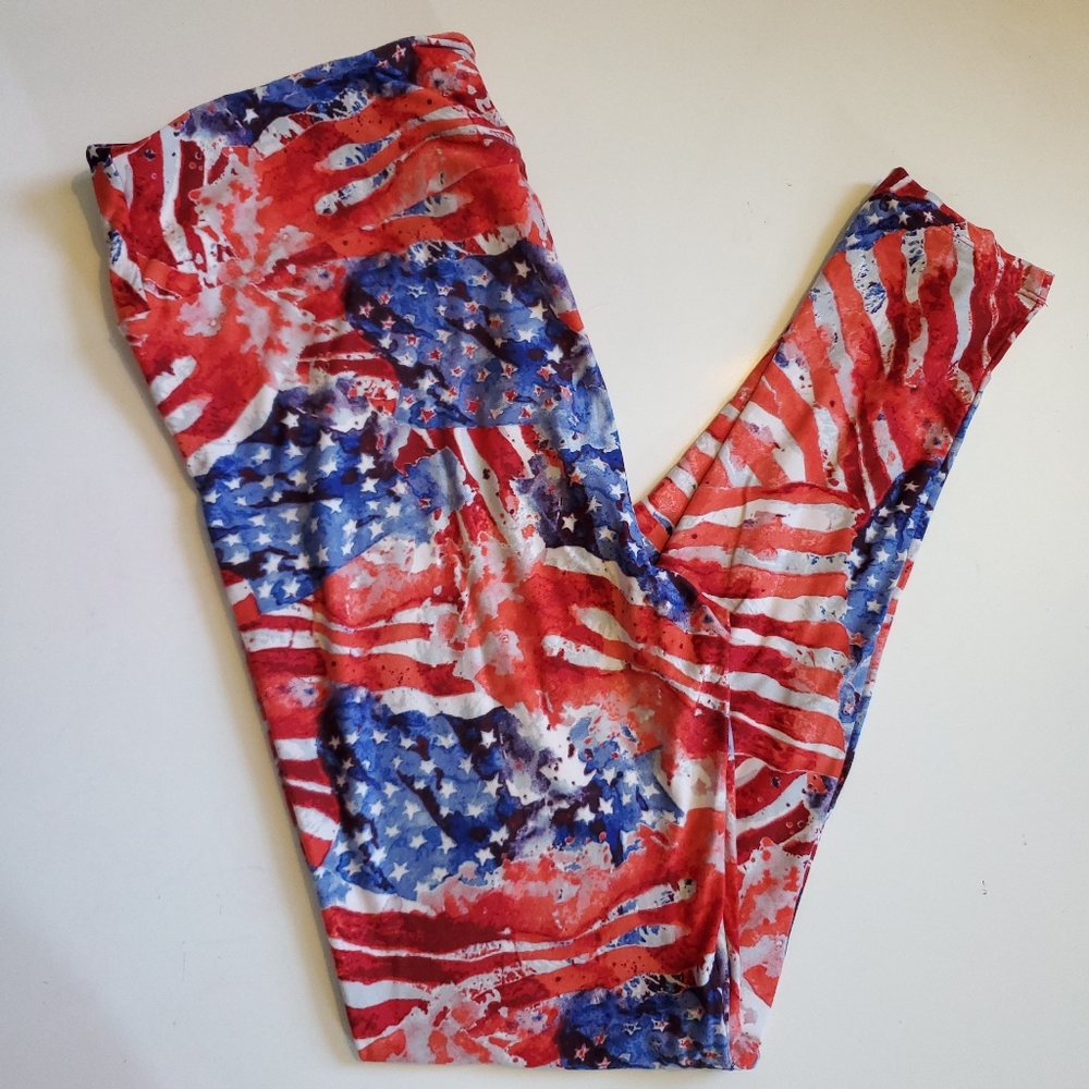 Lularoe tc leggings American flag